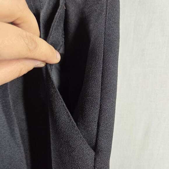 Vintage Mister Leonard Pants Womens 12 Black Wool Pleated Trousers High Rise - Picture 11 of 11